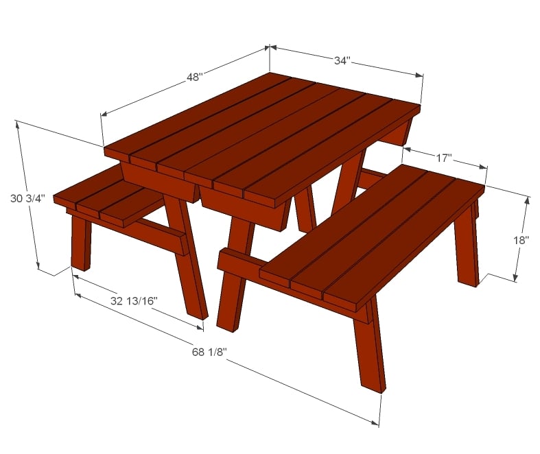 Picnic Table that Converts to Benches | Ana White